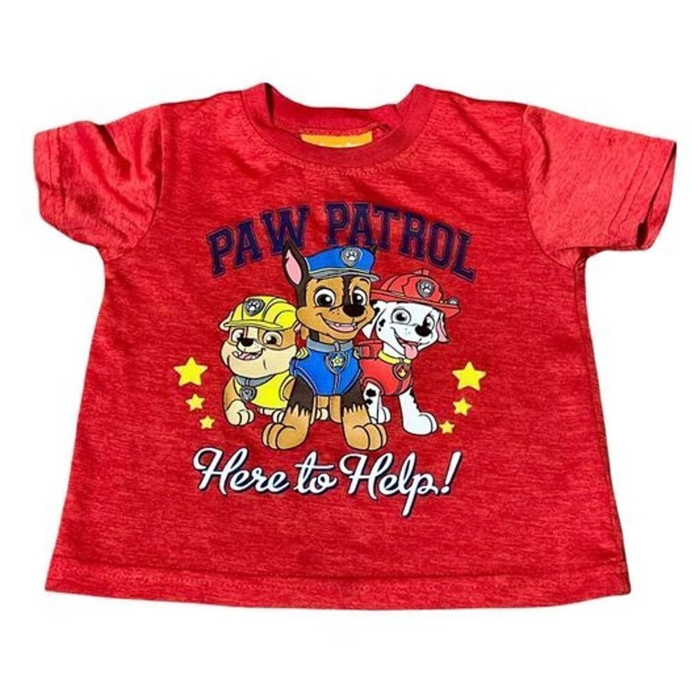 Nick Jr Paw Patrol 2t Here To Help Shirt Red